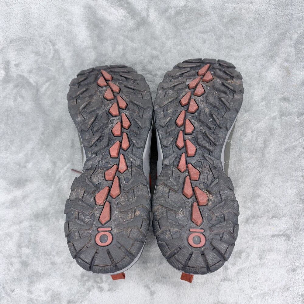Oboz Sypes Mid B-Dry Men’s Gray/Orange Leather Waterproof Hiking Boots  Size 10 - Picture 6 of 12